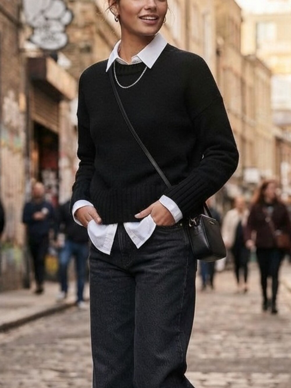AllSaints 95% Cashmere Crewneck Sweater Italian Yarn Small